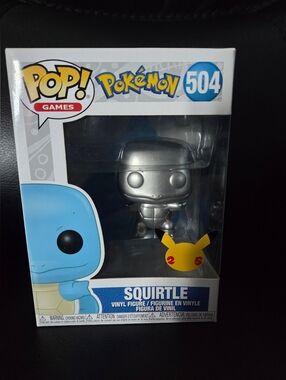 Pokemon Squirtle Funko Pop #504 Celebrations Metallic Exclusive